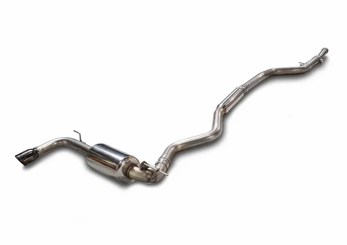 AWE Tuning Touring Edition Exhaust + Performance Mid Pipe for BMW F30 320i, Single Side – Diamond Black Tip (90mm) (3015-23036)