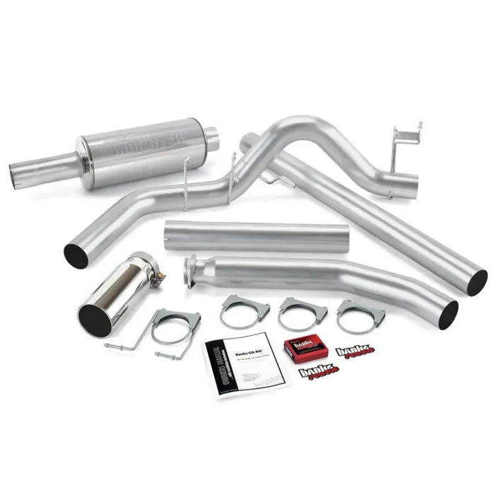 Banks Power 98-00 Dodge 5.9L Std Cab Git-Kit – SS Single Exhaust w/ Chrome Tip