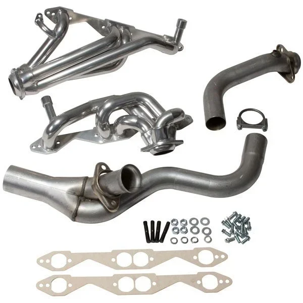 BBK Shorty Headers Chevy Camaro 5.7 V8 LT1 (94-95) CARB/SMOG Legal – Titanium Ceramic or Polished Silver Ceramic