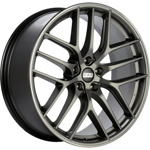 BBS Wheels CCR Hyperblack w/ Polished Outer Lip Ring 19×8 | 5×120 (CC2002PPO)