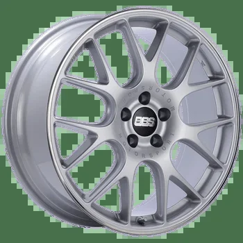 BBS Wheels CHR Brilliant Silver w/ Polished Outer Lip Ring 19×9.5 | 5×112 (CH123SPO)
