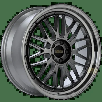 BBS Wheels LM Diamond Black w/ Diamond Cut Machined Lip 20×9 | 5×112 (LM407DBPK)