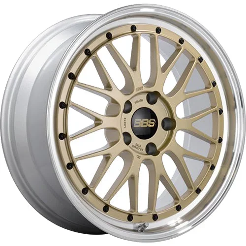 BBS Wheels LM Gold w/ Diamond Cut Machined Lip 17×8.5 | 5×120 (LM276GPK)