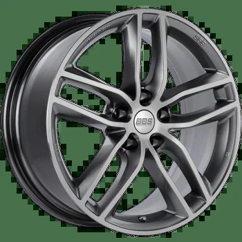 BBS Wheels SX Gloss Platinum Gray w/ Diamond Cut Machined Spoke Faces & Outer Lip Ring 19×8.5 | 5×114.3 (SX0505PPK)