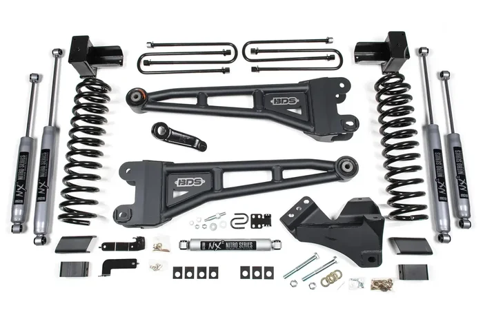 BDS Suspension BDS1576H – 17-19 F350 DRW 4in. Radius Arm Lift Kit Gas NX2