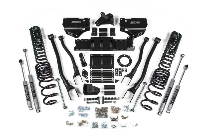 BDS Suspension BDS1674H – 2019-2022 Ram 2500 4in. 4-Link Diesel engine rear shocks Coil springs