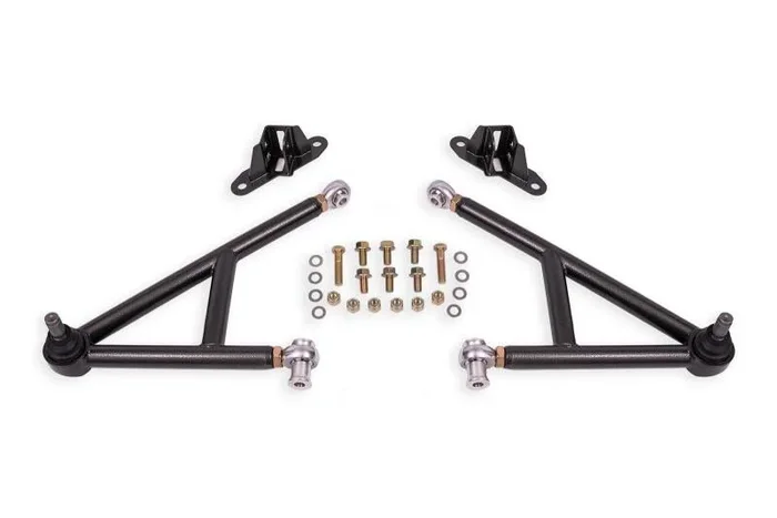 BMR 11-14 Ford Mustang Lower A-Arm Kit – Black Hammertone