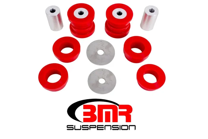 BMR 15-17 S550 Mustang Rear Cradle Bushing Kit (Polyurethane) – Red