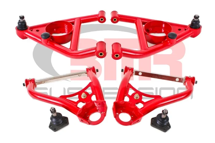 BMR 67-69 1st Gen F-Body Upper And Lower A-Arm Kit – Red