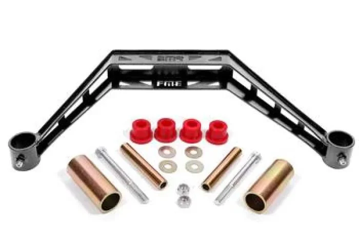 BMR 79-93 Ford Mustang Transmission Crossmember TH400 / T-56 – Black Hammertone