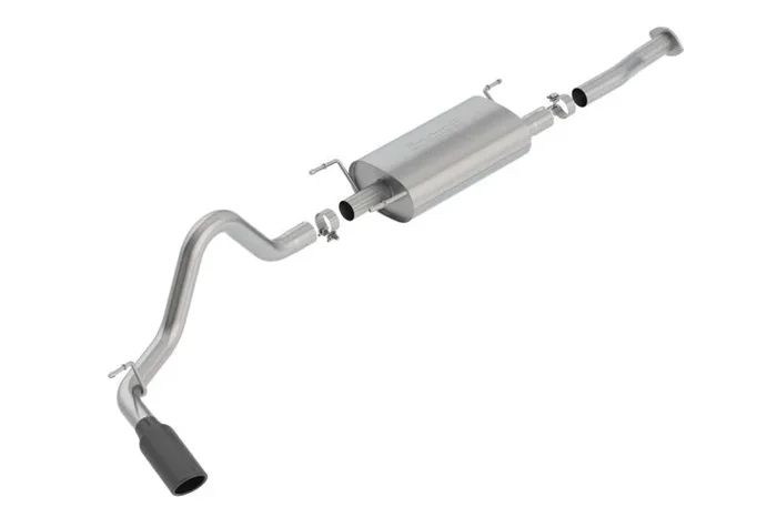 Borla 16-18 Toyota Tacoma 3.5L AT 4DR CC Short Bed S-Type SS Catback Exhaust – Black Chrome Tip