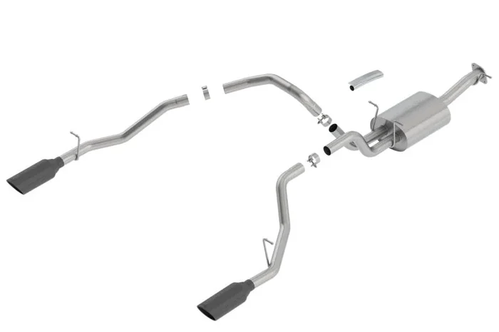 Borla 2019 RAM 1500 5.7L V8 AT 4DR Crew Cab Short Bed S-Type SS Catback Exhaust – Black Chrome Tip