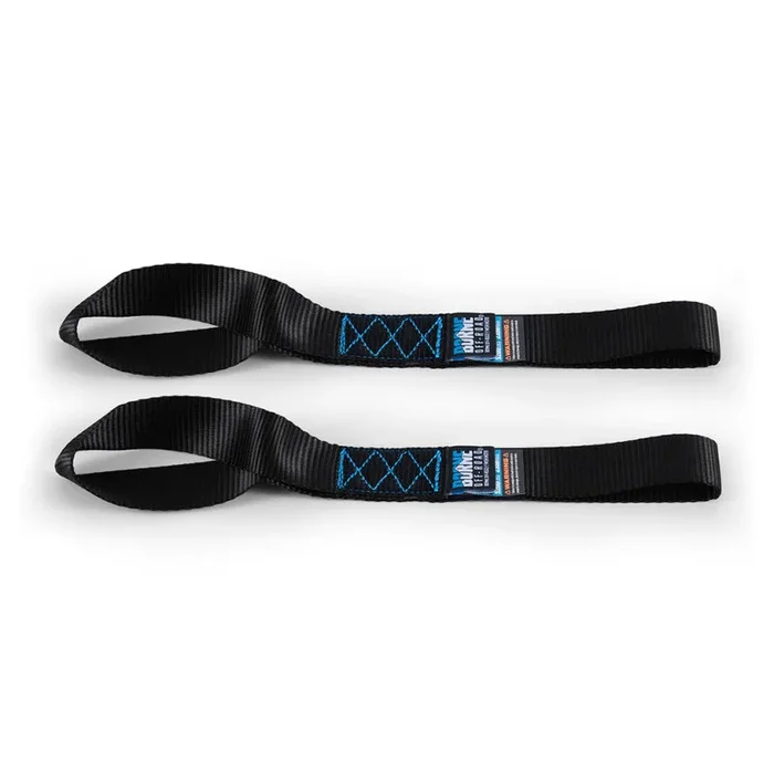 Borne Off-Road Heavy-Duty Ratchet Tie-Down Kit (2-Pack) – Black