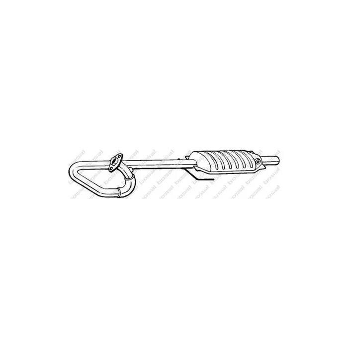 Bosal 099-020 Catalytic Converter for Jeep Wrangler II Off-Road Cabrio (Tj)
