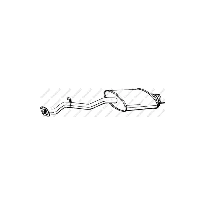 Bosal 278-649 Middle Silencer for Land Rover Defender Off-Road (L316)