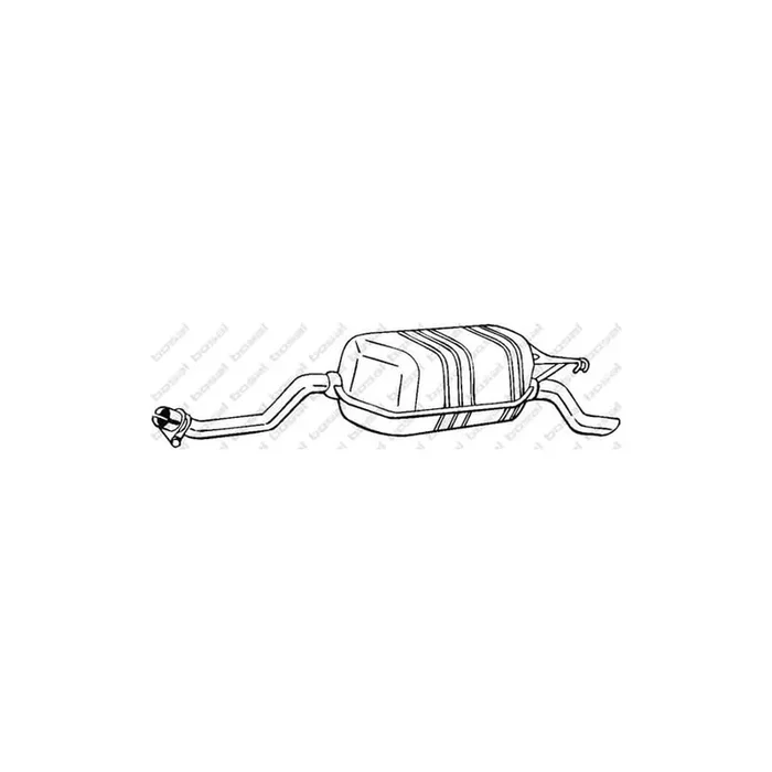 Bosal 279-041 Rear Silencer Suitable for Mercedes-Benz E-Class Saloon (W124)