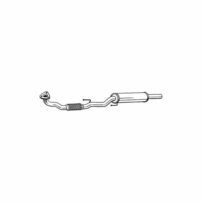 Bosal 280-413 Front Silencer for VW Fox Hatchback (5Z1, 5Z3, 5Z4)