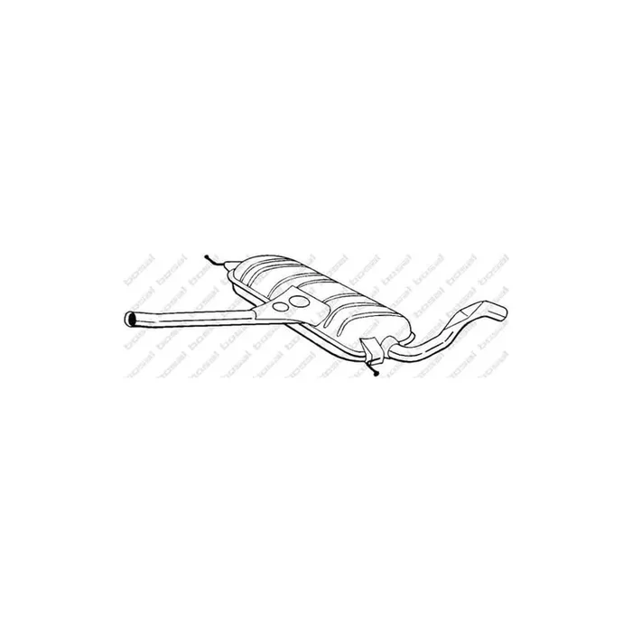 Bosal 281-171 Middle Silencer for Audi A6