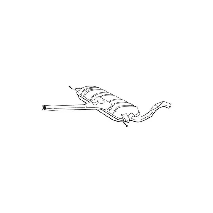 Bosal 282-563 Middle Silencer for Skoda Superb I Saloon (3U4)