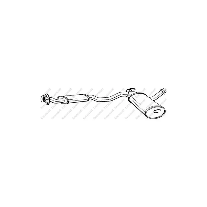 Bosal 284-071 Middle Silencer for Renault 21 Saloon