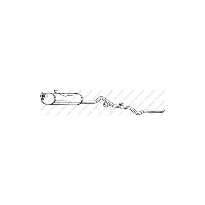 Bosal 290-663 Middle Silencer for Toyota Hiace