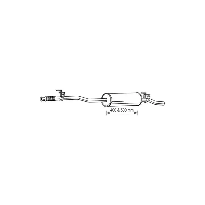 Bosal 291-069 Middle Silencer for VW Crafter