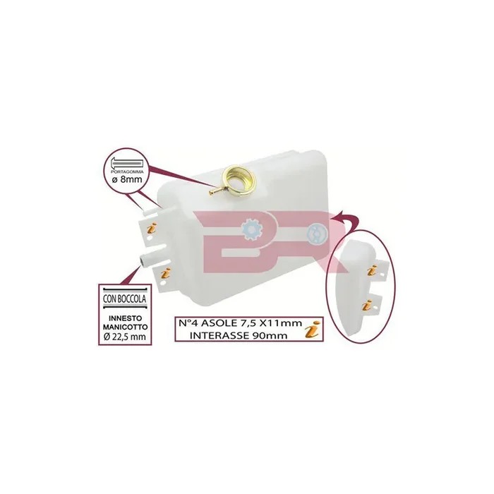 Botto Ricambi Brac2290 Coolant Expansion Tank for Iveco Daily