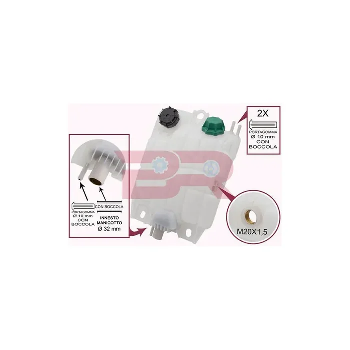 Botto Ricambi Brac8290 Coolant Expansion Tank