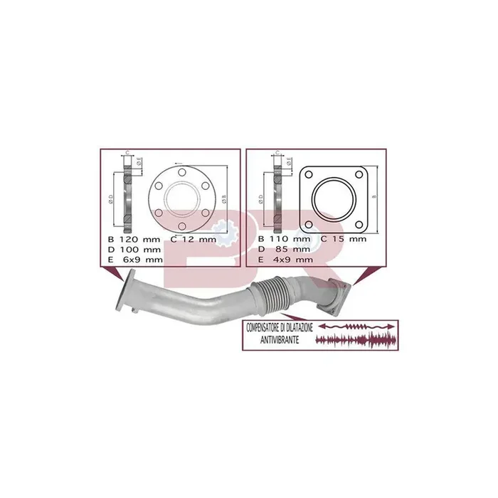 Botto Ricambi Brm0057 Exhaust Pipe