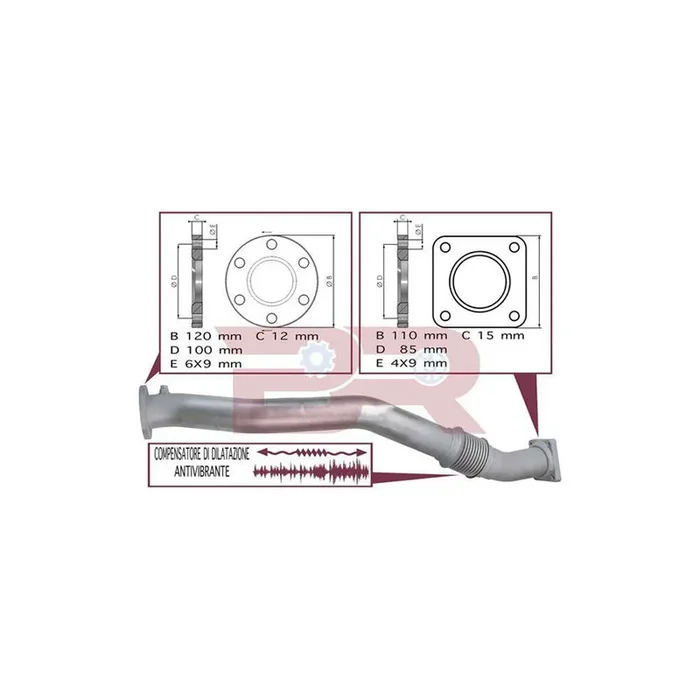 Botto Ricambi Brm9621 Exhaust Pipe