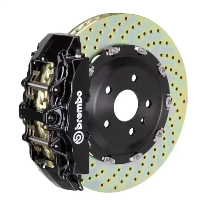 Brembo 00-06 Suburban Front GT BBK 6 Piston Cast 2pc 380×34 2pc Rotor Drilled-Black