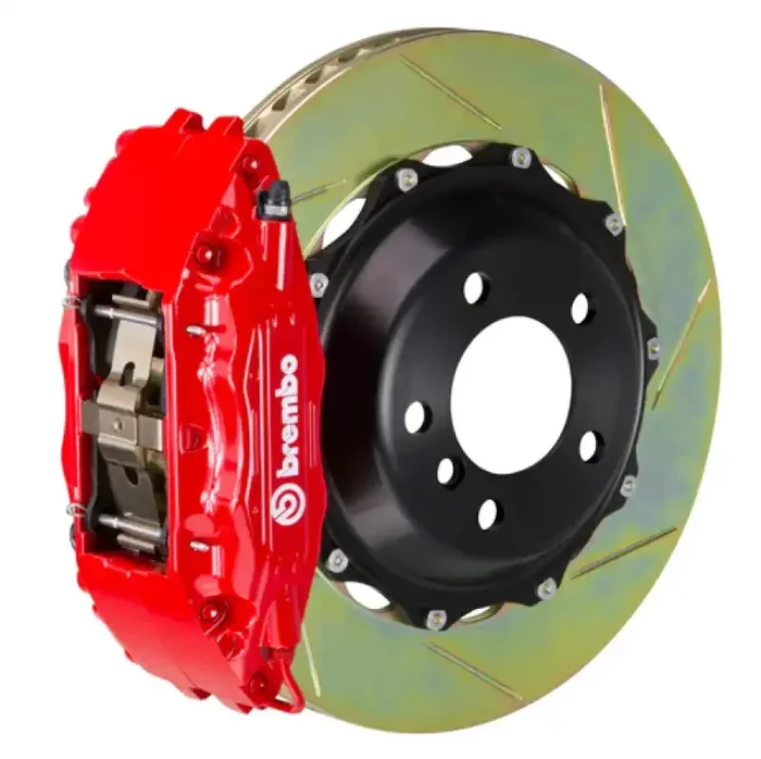 Brembo 01-07 C-Class/Includ. AMG Front GT BBK 4 Piston Cast 2pc 355×32 2pc Rotor Slotted Type1-Red