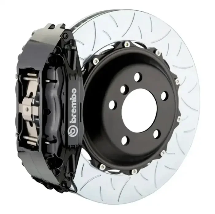 Brembo 04-08 S4 (B6/B7) Front GT BBK 6 Piston Cast 355×32 2pc Rotor Slotted Type-3-Black