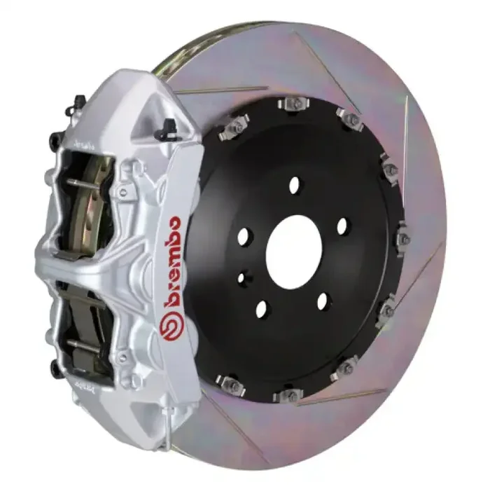 Brembo 04-10 5-Series (Excl. xDrive/M5) Fr GT BBK 6Pist Cast 405×34 2pc Rotor Slotted Type1-Silver