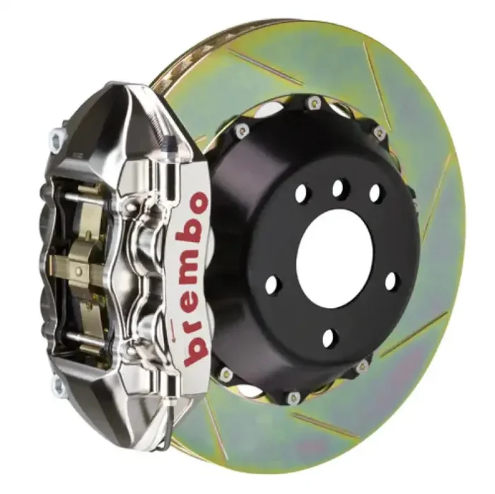 Brembo 05-08 LR3/05-13 Range Rover Sport Rr GTR BBK 4Pist Billet 380×28 2pc Rotor Slot Type1-Nickel