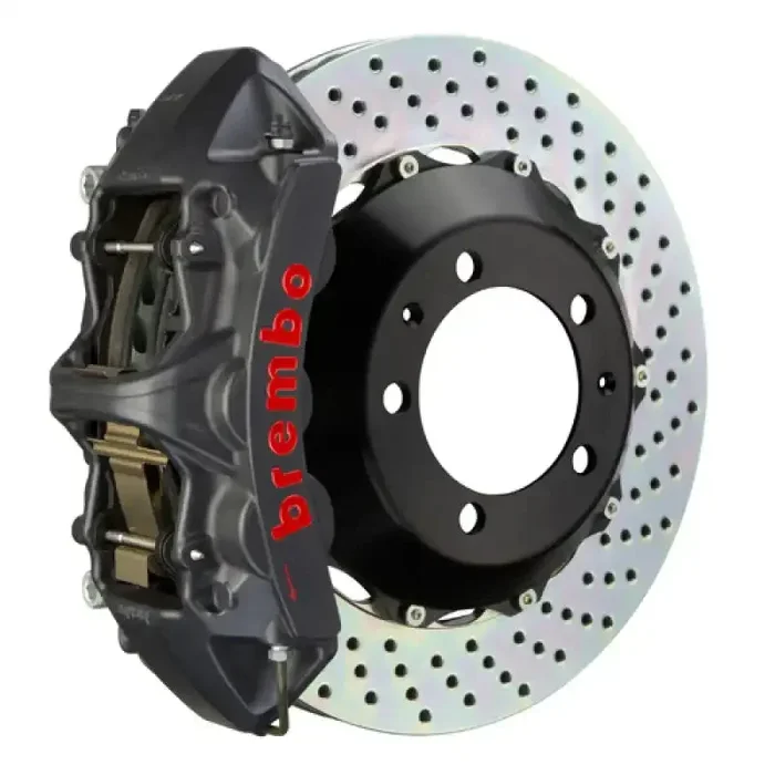 Brembo 05-13 Corvette Front GTS BBK 6 Piston Cast 380×32 2pc Rotor Drilled-Black HA