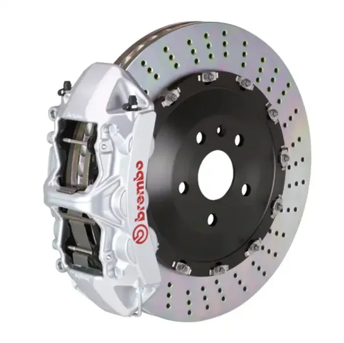 Brembo 05-13 Range Rover Sport (L320) Front GT BBK 6 Piston Cast 405×34 2pc Rotor Drilled-Silver