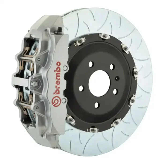Brembo 06-11 ML320 Front GT BBK 8 Piston Cast 380×34 2pc Rotor Slotted Type3-Silver