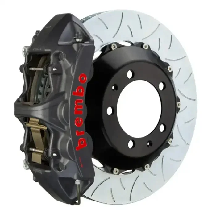 Brembo 06-14 GTI Front GTS BBK 6 Piston Cast 355×32 2pc Rotor Slotted Type3-Black HA