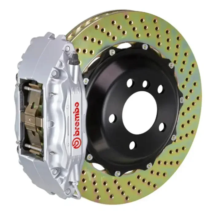Brembo 07-12 335i (Excl. xDrive) Front GT BBK 6 Piston Cast 355×32 2pc Rotor Drilled-Silver
