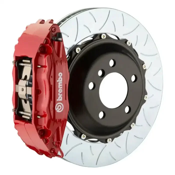 Brembo 07-12 335i (Excl. xDrive) Front GT BBK 6 Piston Cast 355×32 2pc Rotor Slotted Type3-Red