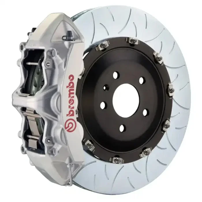 Brembo 09-15 CTS-V Front GT BBK 6 Piston Cast 405×34 2pc Rotor Slotted Type-3-Silver