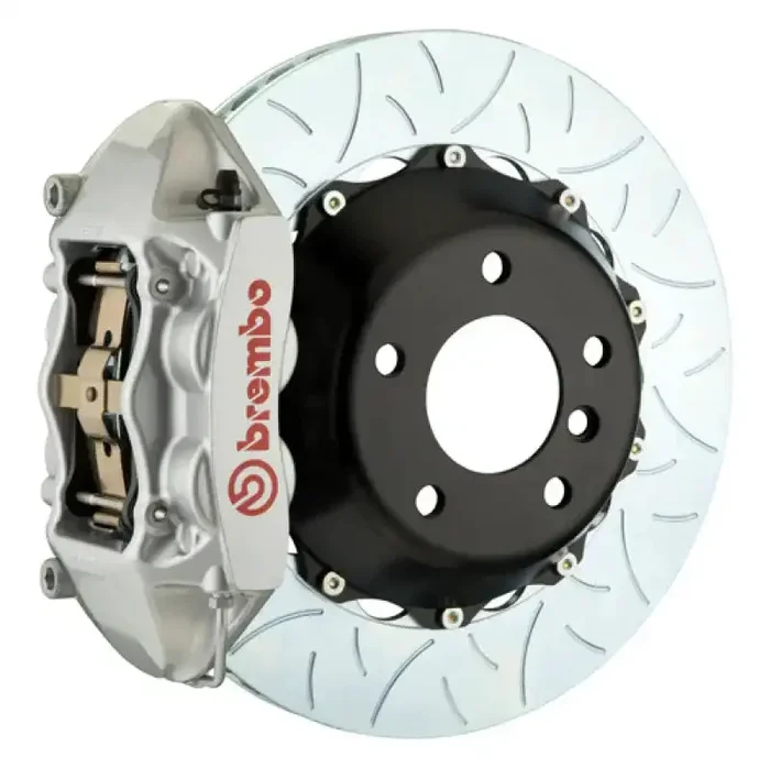 Brembo 09-16 Panamera/S/4S/Turbo Rear GT BBK 4 Piston Cast 380×28 2pc Rotor Slotted Type3-Silver
