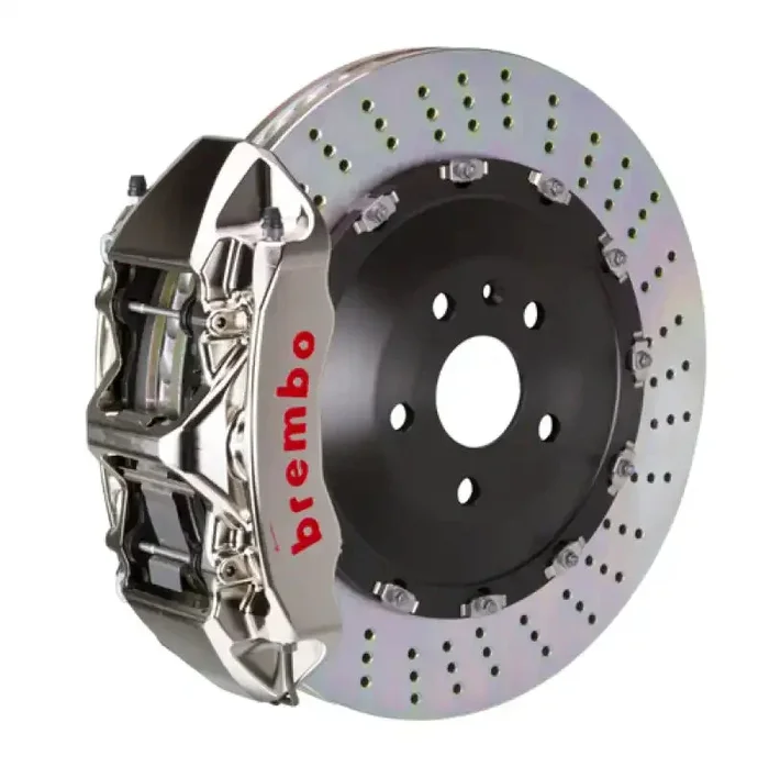 Brembo 10-16 535i Front GTR BBK 6 Piston Billet 405×34 2pc Rotor Drilled-Nickel