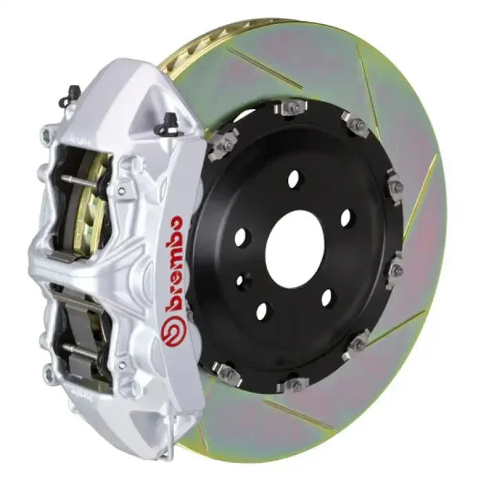 Brembo 20+ Model Y Front GT BBK 6 Piston Cast 365×34 2pc Rotor Slotted Type-1-Silver
