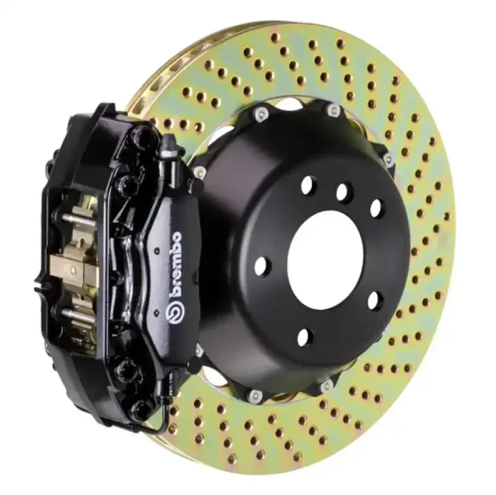 Brembo 22+ GR86 Rear GT BBK 4 Piston Cast 345×28 2pc Rotor Drilled-Black