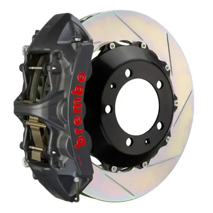 Brembo 89-93 348/94-99 F355 Front GTS BBK 6 Piston Cast 355×32 2pc Rotor Slotted Type-1-Black HA