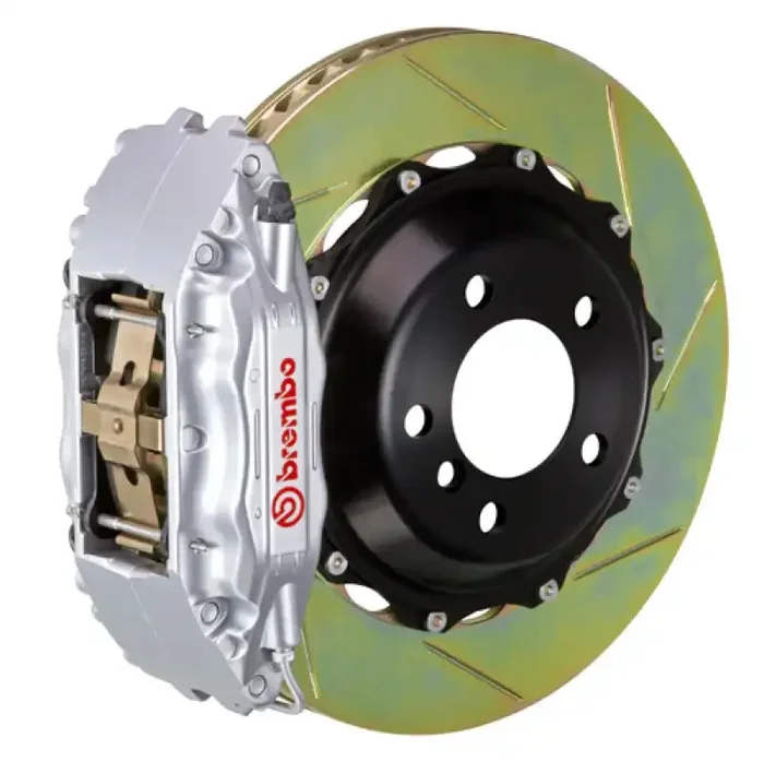 Brembo 94-04 Mustang (SN95) Front GT BBK 4 Piston Cast 2pc 355×32 2pc Rotor Slotted Type-1-Silver