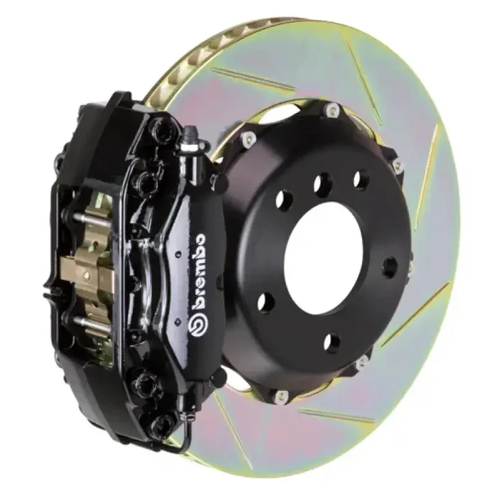 Brembo 95-98 993 C2/993 C4 Rear GT BBK 4 Piston Cast 2pc 328×28 2pc Rotor Slotted Type-1-Black