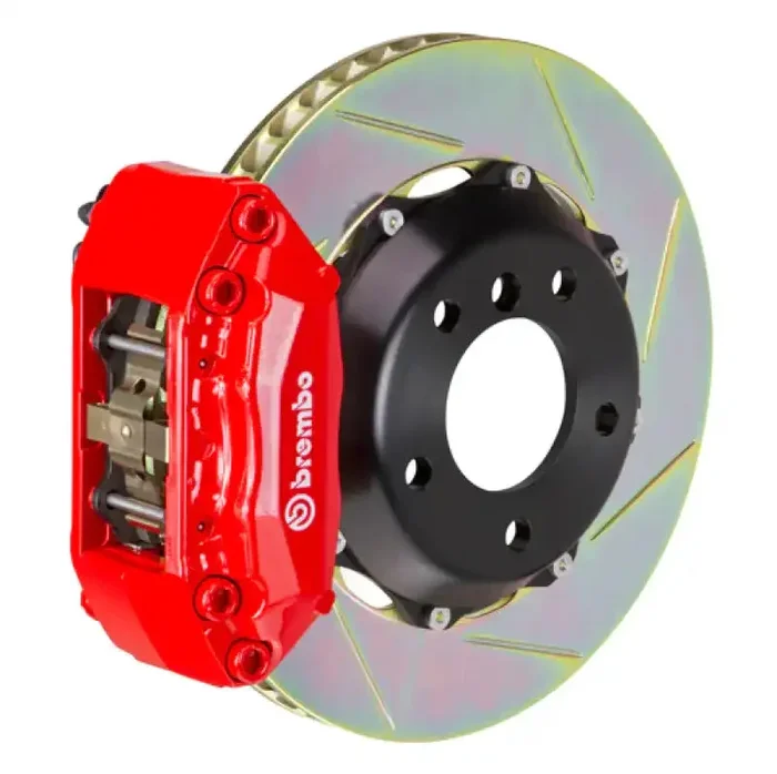 Brembo 97-01 Integra Type-R Front GT BBK 4 Piston Cast 2pc 328×28 2pc Rotor Slotted Type-1-Red